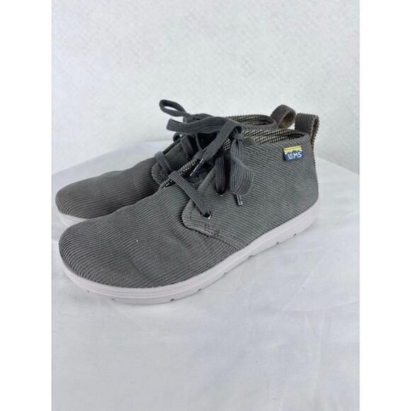 Lems Chukka Corduroy Moon Dust Barefoot Boots Gray Unisex Men’s 7.5 Women’s 9